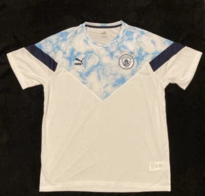 Manchester City Shirt Iconic MCS Tee By Puma Color White Mens Large NWT - Picture 1 of 10
