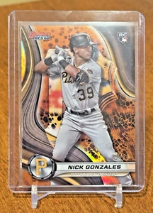 Nick Gonzalez /25 RC 2024 Bowman's Best Orange Parallel Rookie Card PIRATES - Picture 1 of 3