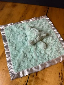 Cloud Island Elefant Sicherheitsdecke Baby Lovey Mintgrün Wirbel Satin Plüsch - Bild 1 von 11