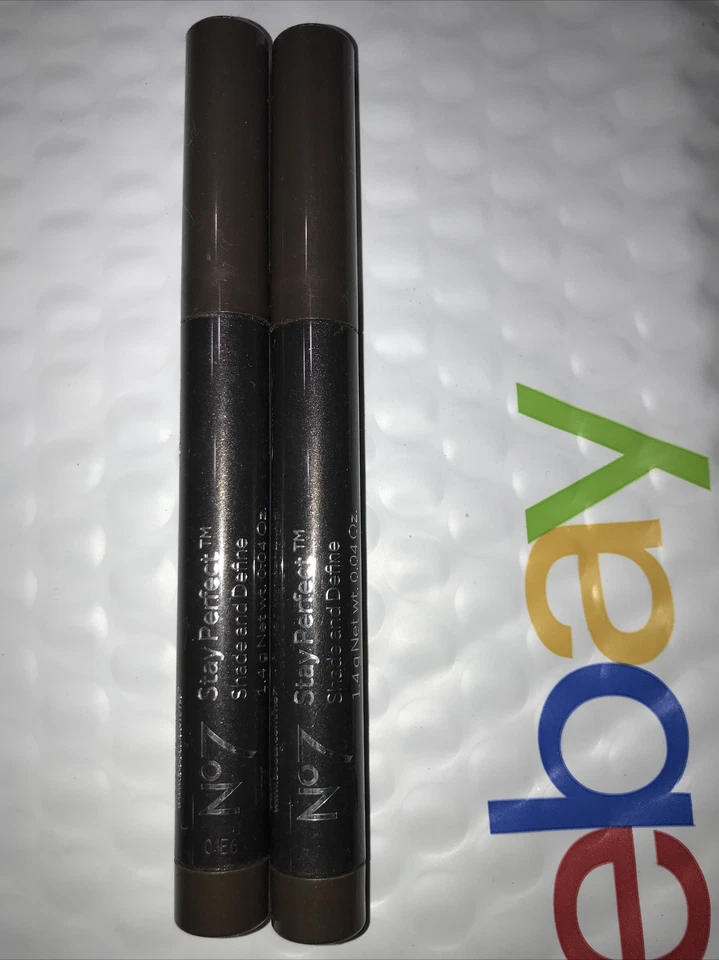 2 Liner Lot BOOTS NO7 Stay Perfect Shade And Define Eye Liner VELVET TRUFFLE uns - Image 1 of 2