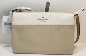Kate Spade Leila ColorBlock Triple Gusset Crossbody Light Sand WKR00423 Neu - Bild 1 von 6