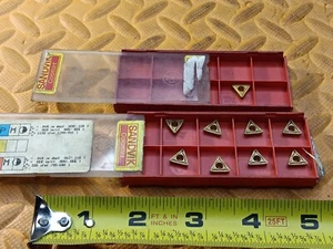 NEW 9pc Lot of Sandvik TCMT 110208 -UM -UF Carbide Indexable Inserts TCMT2(1.5)2 - Picture 1 of 4