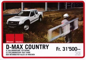 Katalog Broschüre Isuzu D Max Country 2009 Schweiz französisch deutsch italiano - Bild 1 von 1