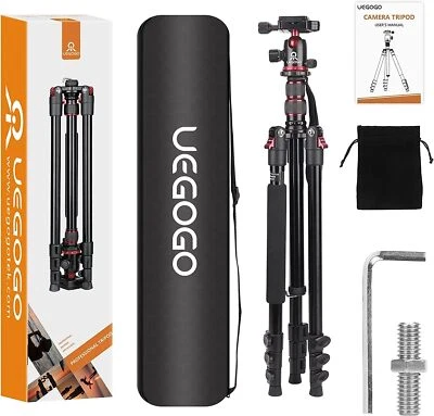 Portable DSLR Camera Tripod, Expandable To 210cm Monopod With 360° Swivel Head - Image 1 of 4