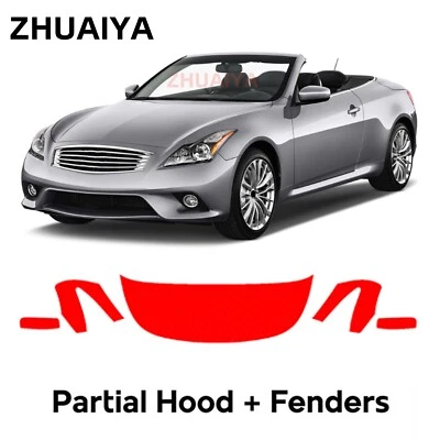 Película de protección de pintura PPF precortada para capó para Infiniti G37 Coupe Aero 2011-2016 Foto 1 de 4