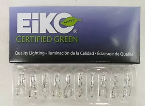 Pack of 10 EIKO 168 14V 5 Watt Wedge Base Miniature T3 Landscape Light Bulbs - Picture 1 of 4