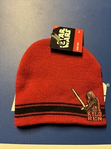 Kylo Ren Skully Beanie Cap Knit Hat Youth Kids Size Star Wars Disney New NWT - Picture 1 of 2