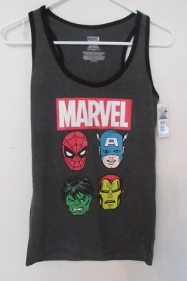 Новая женская майка Marvel DC Comics Racerback Spiderman Hulk Captain America - Изображение 1 из 4