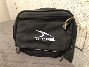 Score Brand Sports Black Vintage Soccer Referee Zip Carry Bag Pockets Travel 1G - Picture 1 of 5