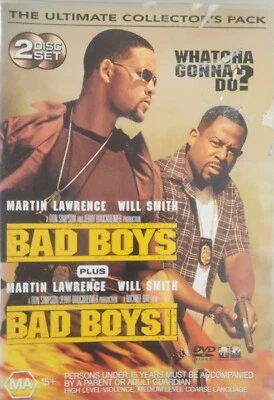 Bad Boys / Bad Boys 2 DVD 2 discs Region 4 Will Smith Action Comedy Free postage - Image 1 of 4