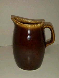Vintage Hull Brown Drip Hull Oven Proof Pottery Pitcher Creamer USA - Picture 1 of 3