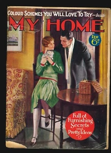 My Home Feb 1930 Vintage Women’s Magazine Knitting Patterns Sewing Cookery - Picture 1 of 1
