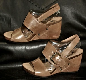 OTBT Overnight Damen Braun Naturleder Slingpumps Sandale Schuhe Größe US 6M - Bild 1 von 6