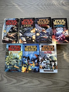 Star Wars X-WING Paperback Book Lot Vol. 1 and 5-9 Complete 1996 Bantam 1st Edit - Picture 1 of 16