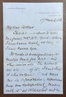1880 Letter from Finlay Dun, Land & Estate Agent, 2 Portland Place, London