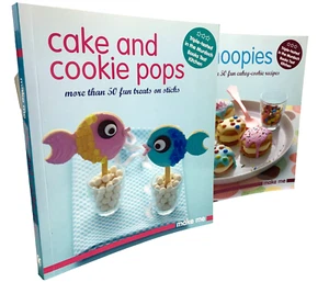 Cake Cookie Pops & Whoopsies Cookbook Bundle Make Me Recipes LIKE NEW - Picture 1 of 10
