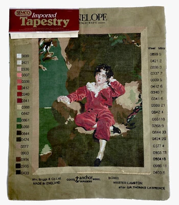 Semco Penelope Unworked Canvas Needlepoint BC003 Master Lambton 43 x 34cm Design - Image 1 of 4