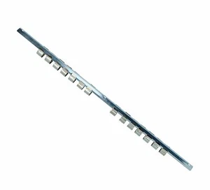 Soporte organizador de almacenamiento de riel de toma de corriente de 1/2" clips para 70 enchufes 5 rieles - Imagen 1 de 5