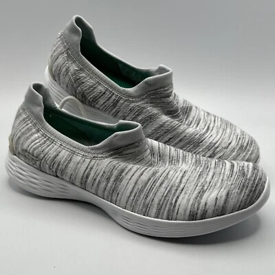 You by Skechers Walk Size 7 White Gray SN14971 - Image 1 of 4