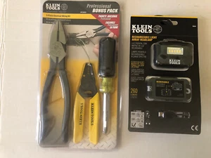 4 Klein Tools Seitenschneider Zange Abisolierzange/Schneider 11 in 1 Mutterndreher Headlam - Bild 1 von 5