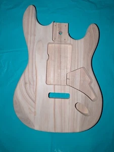 DIY Guitar Body Basswood Strat Electric Guitar Partscaster - Unfinished Light! - Picture 1 of 14