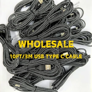 10ft USB C/Type C Fast Charger Cable Lot For Samsung iPhone 15 16 Pro Charging - Picture 1 of 10