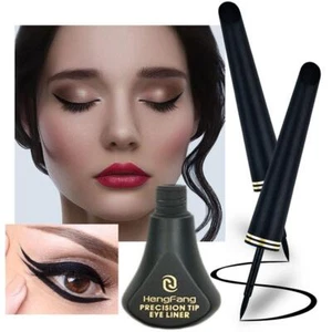 Black Makeup Cosmetic Waterproof Liquid Eyeliner Eye Pen Liner Pencil - X4Q7 - Imagen 1 de 11