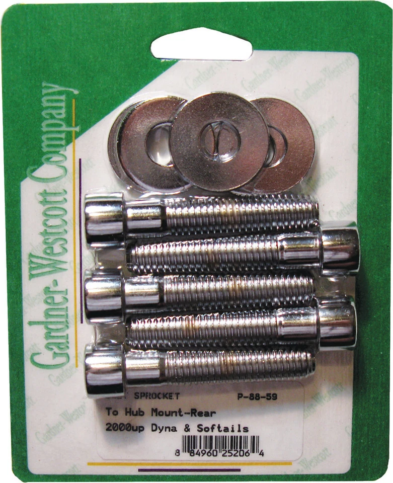 Gardner Belt Sprocket Chrm Socket-Head Bolt Kit FLST 00-06/ FLH/FLT 04-06 P8859 - Image 1 of 1