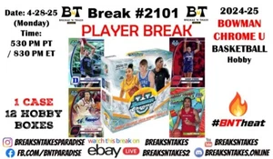 JOYCE EDWARDS 2024-25 Bowman U Basketball Hobby CASE 12 BOX Break #2101 - Picture 1 of 1