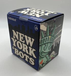 RARE Kidrobot NEW YORK Bots Mini 3” Vinyl Figure Art Toy Liberty NYC + Free Ship - Picture 1 of 7