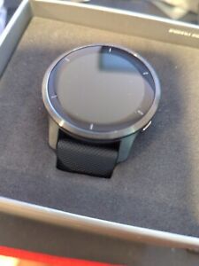 Garmin Venu 2 Fitness Smartwatch - Slate Bezel with Black Silicone Band NEW