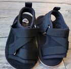 Baby Unisex Fabric Sandals Black Breathable Size 6-12 Months GUC 