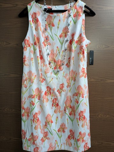 SIZE 16 (NEW) ALYX Multi Colored Sleeveless Knee Length Dress INVPV652