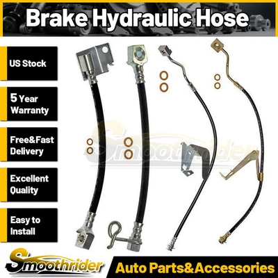 Mangueira hidráulica de freio dianteiro traseiro Dorman 4 peças para Ford F-550 Super Duty 2005-2010 - Imagem 1 de 4