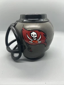 Tampa Bay Buccaneers Fan Mug Koozie / Glass Football Helmet Charlotte NFL NCAA - Picture 1 of 6