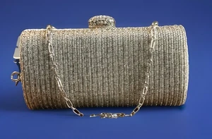 Bolso de noche Zoe Adams cuentas plateadas - Imagen 1 de 6