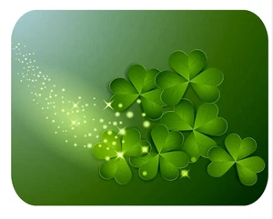 IRISCHES KLEEBLATT GRÜN THEMENOPTION #1 MOUSEPAD MAUSPAD DICK 9" X 7" - Bild 1 von 6