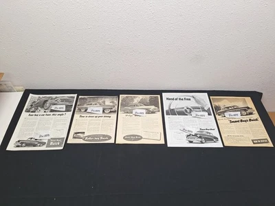 5 Vintage 1951 BUICK ADS Original Print Ad Literature - Image 1 of 4