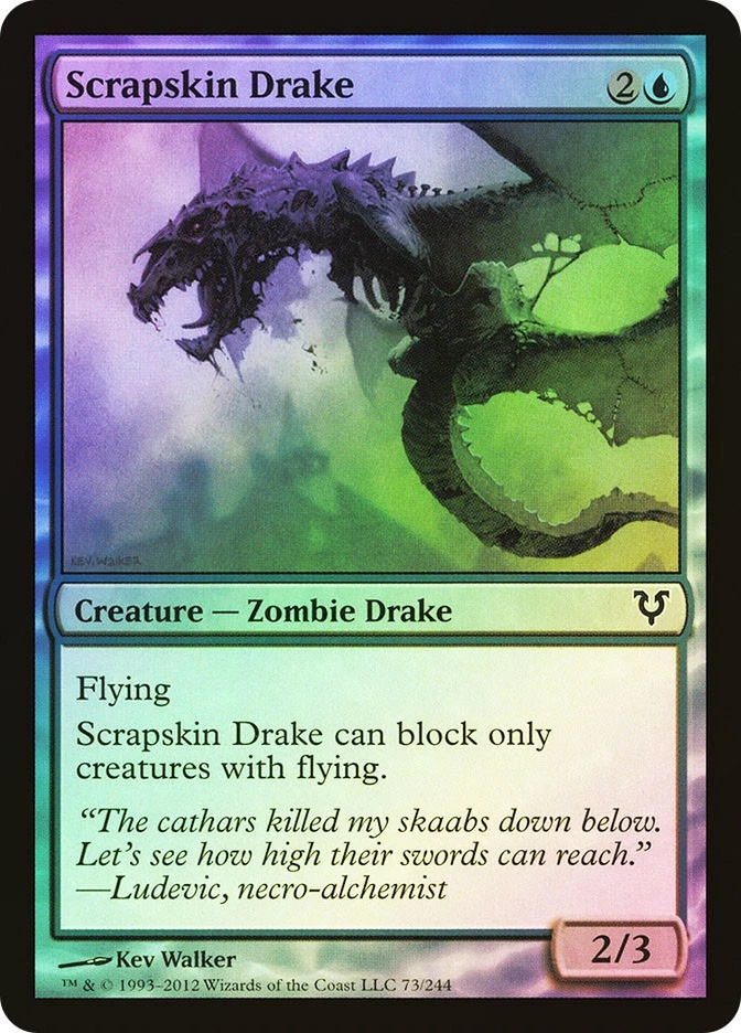 MTG FOIL Scrapskin Drake  - Avacyn Restored #073 - Image 1 of 1