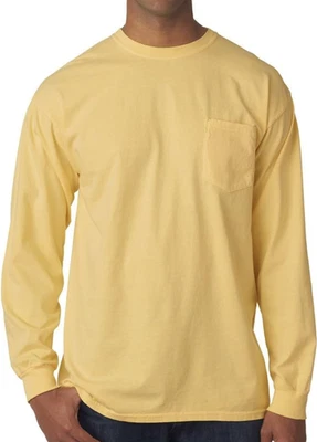 Garment-Dyed Heavyweight Long Sleeve T-Shirt - Comfort Colors 6014/ 4410 - Image 1 of 3