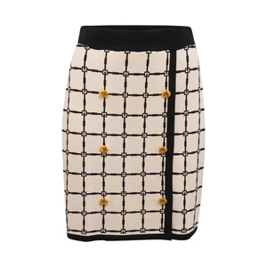 N6513 GONNA DONNA ELISABETTA FRANCHI WOMAN KNITTED SKIRT - Picture 1 of 4