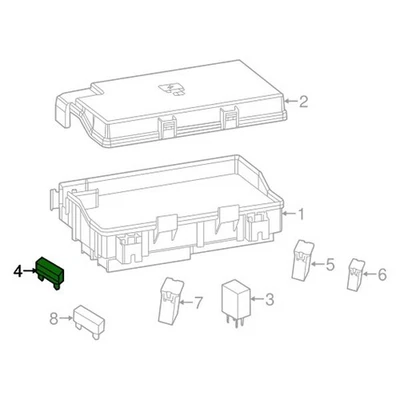 Chrysler 68100745AB Multi-Purpose Fuse — 第 1/2 张图片
