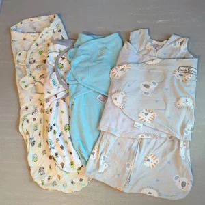 Baby Sleepsack Bundle (4) Size Newborn, Small/Medium & Large - Picture 1 of 6