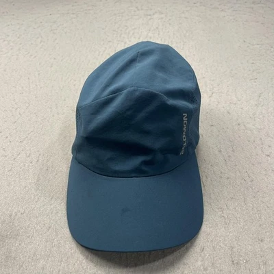 Salomon Hat Cap Strap Back Mens Blue Panel Running Lightweight Breathable Hiking - Image 1 of 4