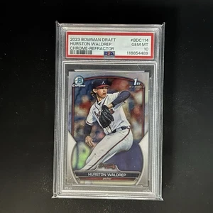 Bowman Draft Hurston Waldrep 2023 #BDC-114 refractor 1st Bowman PSA 10 - Imagen 1 de 1