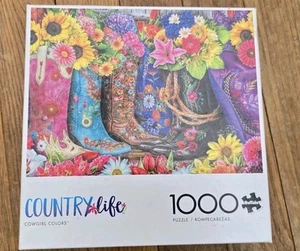 1000 Teile BUFFALO COWGIRL FARBEN PUZZLE TOP - Bild 1 von 2