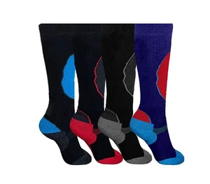 i-Smalls 4 Pack Childrens Athletic Ski Socks Multipack High Performance Thermal - Picture 1 of 5