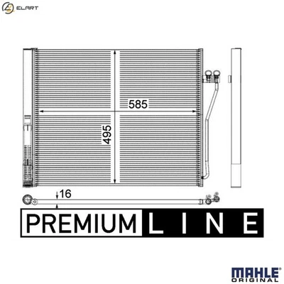 CONDENSER AIR CONDITIONING AC 568 000P FOR ALPINA BMW 7/F01/F02/F03/F04 4.4L B7 - Image 1 of 4