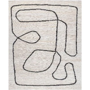 Area Rugs Yamira Modern Black/Light Beige Area Rug - Picture 1 of 5