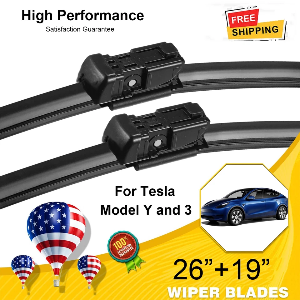 Limpiaparabrisas Premium 26"+19" para Tesla Modelo Y Modelo 3 Calidad OEM Foto 1 de 1